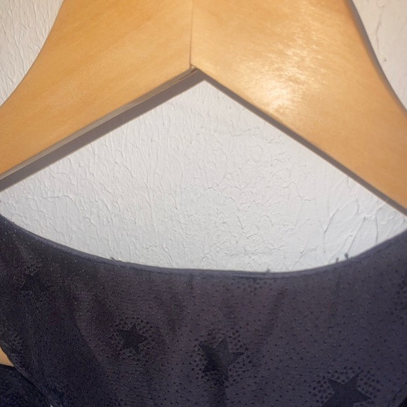 Loveshack fancy black racer back dress with black stars - Picture 4 of 5